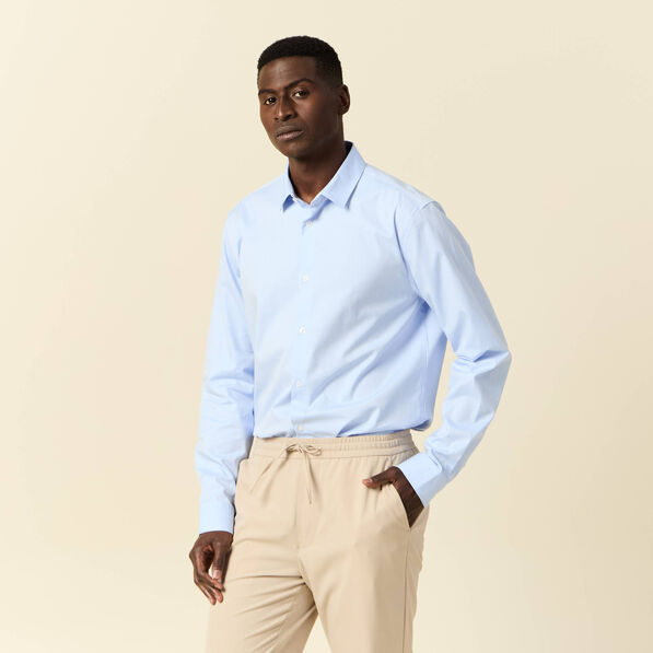 chemise manches longues bleu ciel homme Chemise manches longues bleu ciel homme