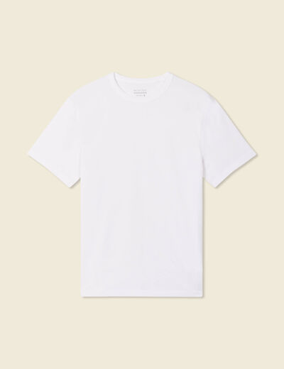 T-shirt éco-responsable blanc homme