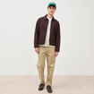 Pull col rond manches longues ecru homme