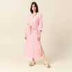 Robe chemise éco-responsable rouge femme