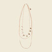 Collier multirangs couleur or femme