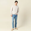 Sweat manches longues gris homme