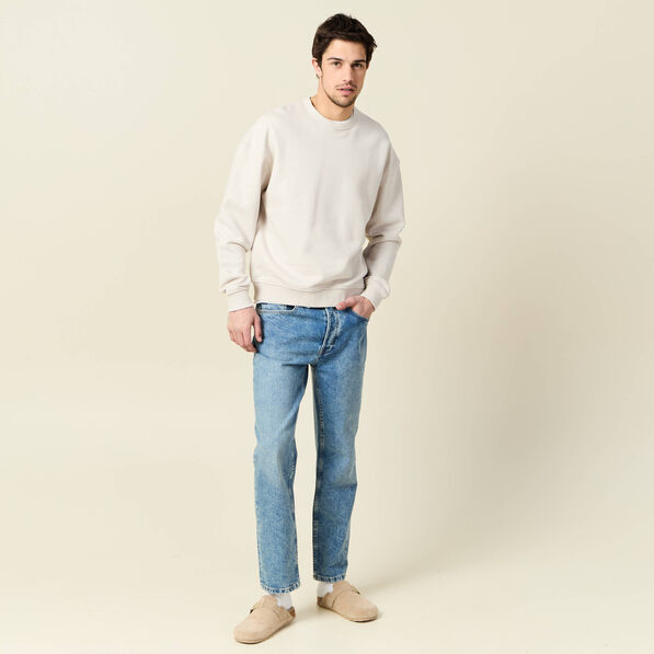 Sweat manches longues gris homme