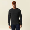 Pull manches longues fabriqu&eacute; en France gris fonc&eacute; homme