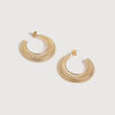 Boucles d'oreilles couleur or femme