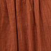 Blouse manches courtes fluide marron femme