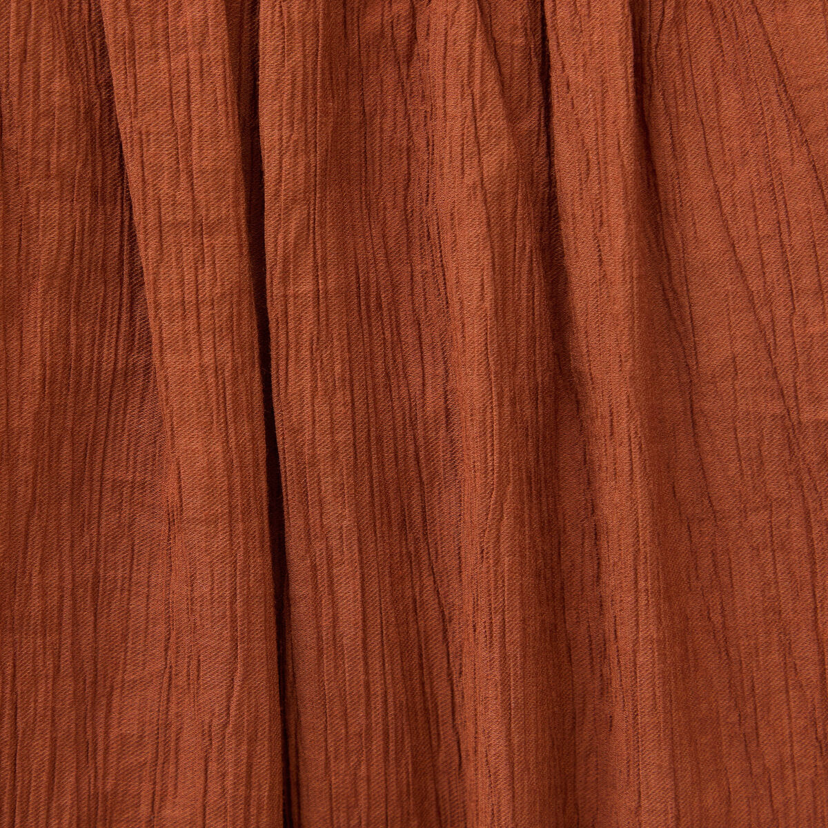 Blouse manches courtes fluide marron femme
