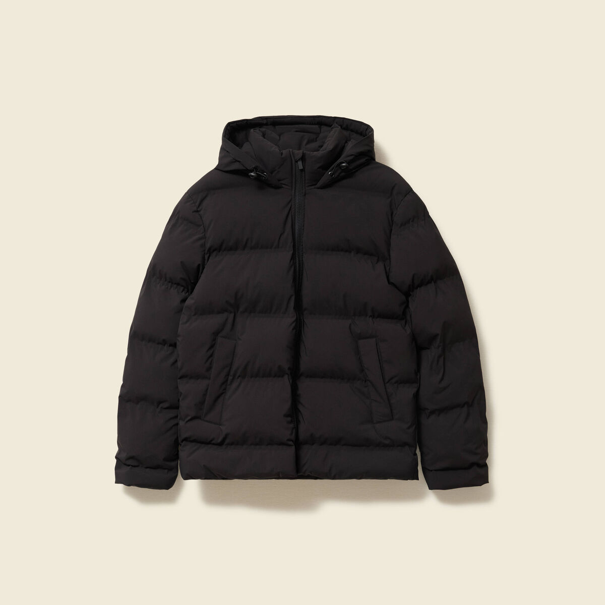Doudoune avec capuche noir homme