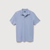 Polo manches courtes bleu gris homme