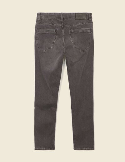 Jeans slim éco-responsable denim gris homme