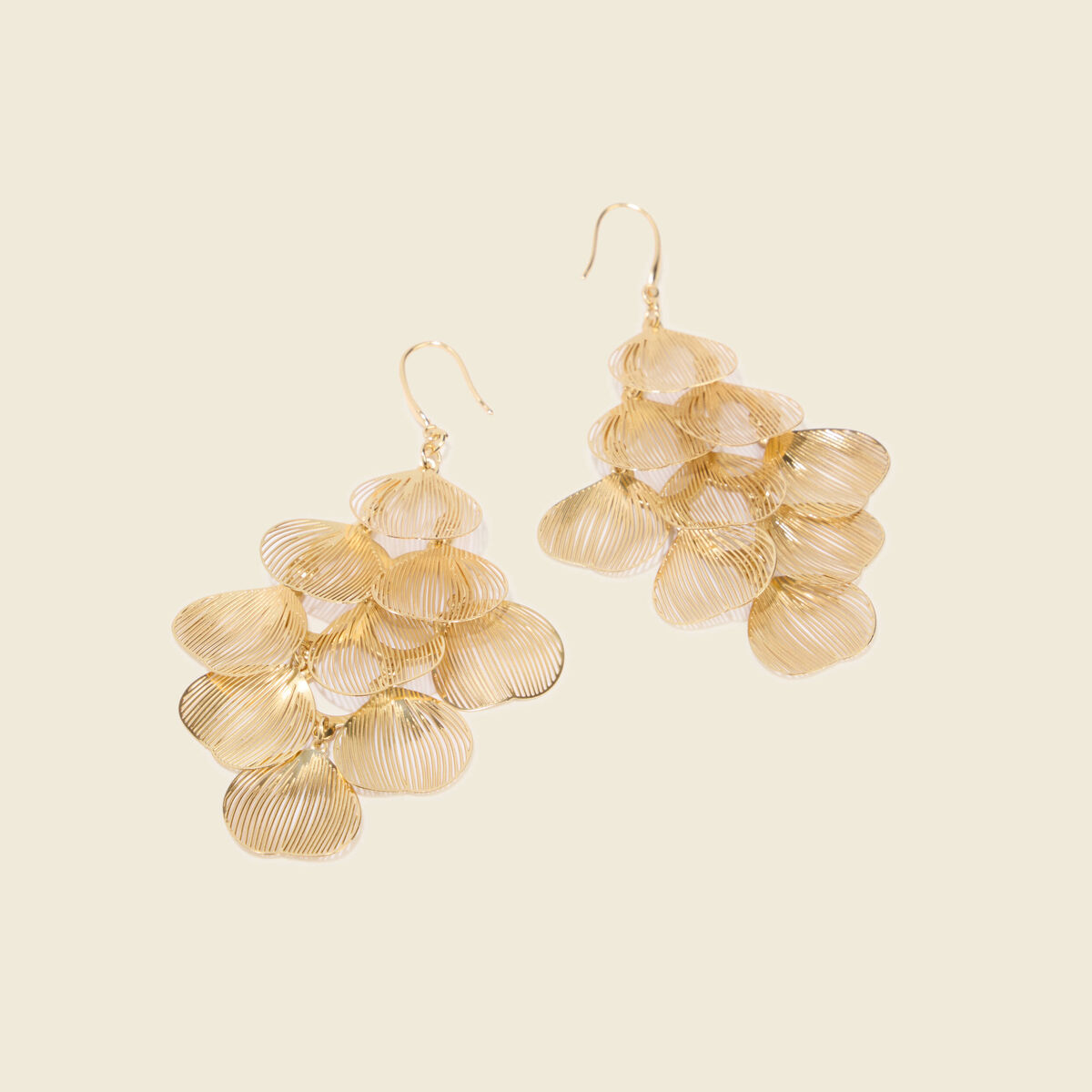 Boucles d'oreilles couleur or femme
