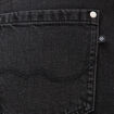 Jeans large taille haute denim noir femme