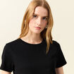 T-shirt manches courtes noir femme