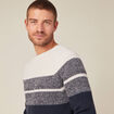 Pull manches longues fabriqué en France ecru homme