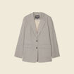 Veste blazer éco-responsable bleu marine femme