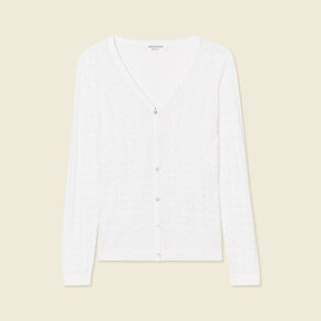 gilet eco responsable ecru femme Gilet éco-responsable ecru femme
