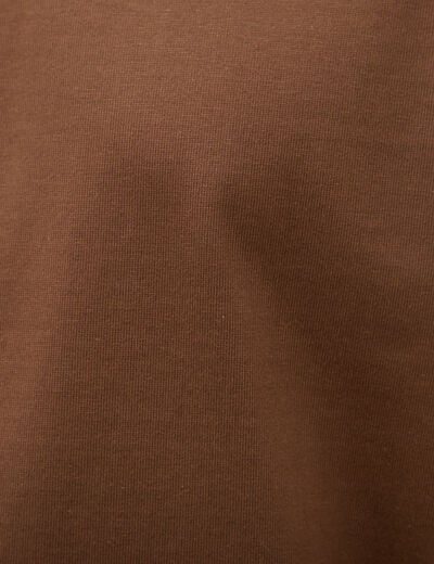 T-shirt en coton taupe homme
