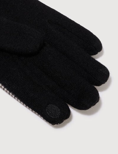 Gants avec doublure noir femme