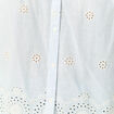 Chemise col tunisien manches 3/4 blanc femme