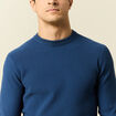 Pull éco-responsable bleu foncé homme
