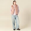 Chemise oversize en coton bleu ciel femme