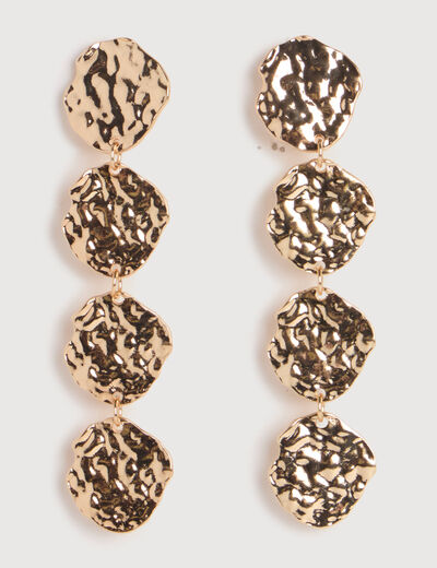 Boucles d'oreilles couleur or femme