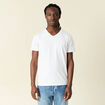 T-shirt col V homme Instinct blanc homme