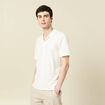 Polo manches courtes ecru homme