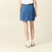 Jupe trapèze en jean denim stone femme