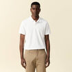 Polo manches courtes blanc homme