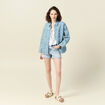 Surchemise en jean denim used femme