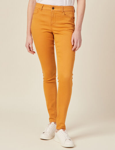 Pantalon Audrey - skinny push up jaune femme