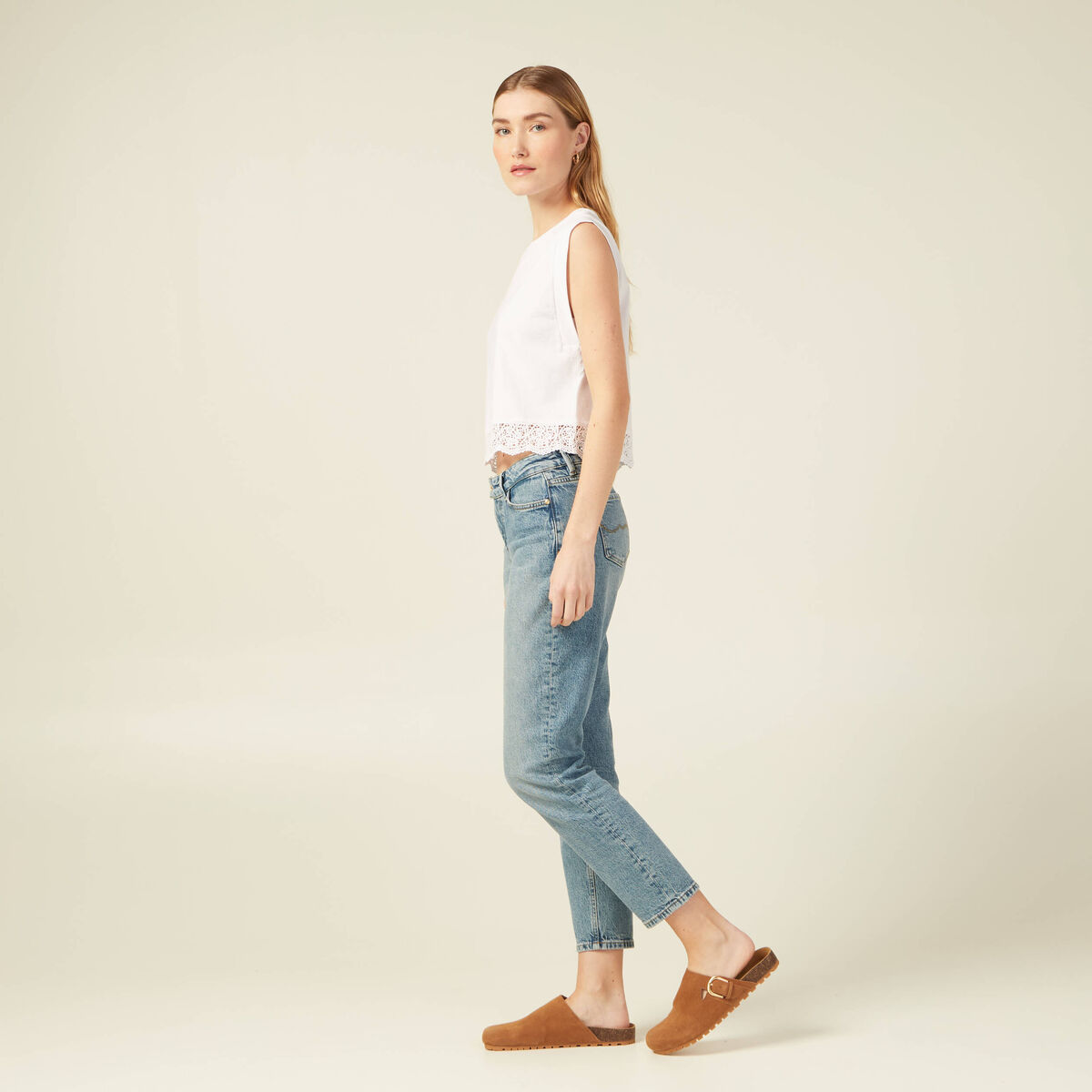 T-shirt éco-responsable blanc femme