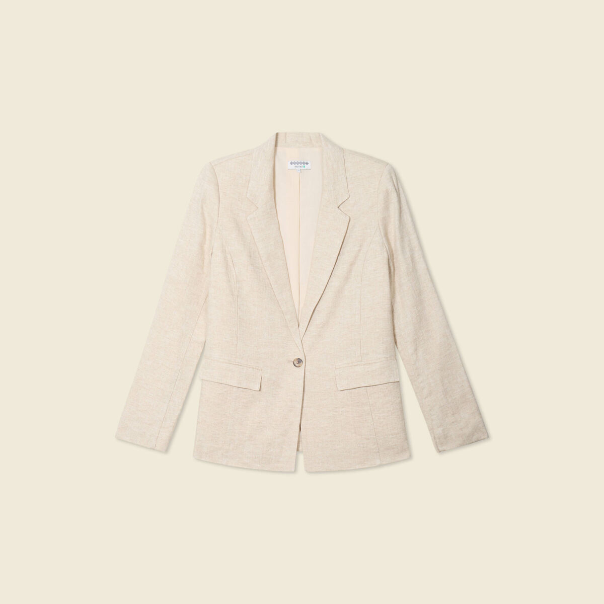 Veste esprit blazer sable femme