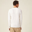 Pull manches longues ecru homme