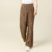 Pantalon large fuide camel femme