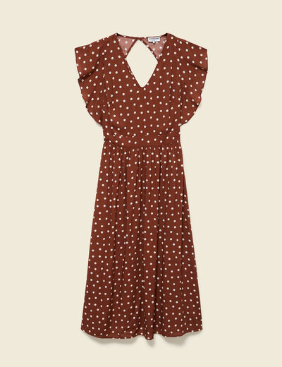 Robe Courte Sans Manche Marron Bande Originale Femme - 2586722-marron