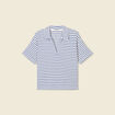 Polo manches courtes ecru femme