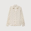 Blouse manches longues ecru femme