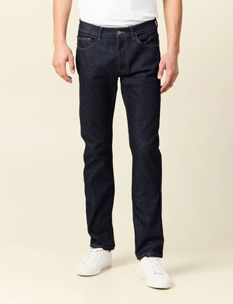 Jeans straight fabriqu&eacute; en France denim brut rinse homme