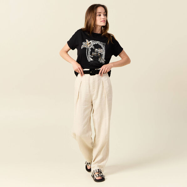 t shirt eco responsable noir femme T-shirt éco-responsable noir femme