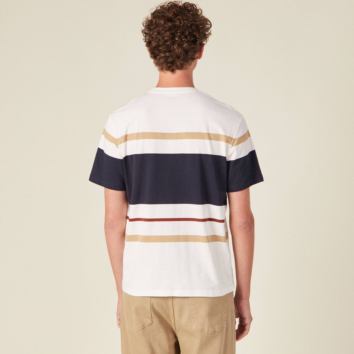 T-shirt manches courtes bleu marine homme