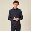 Chemise éco-responsable bleu foncé homme