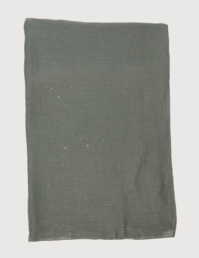 Foulard vert kaki femme