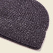 Bonnet tricoté fabriqué en France gris foncé homme