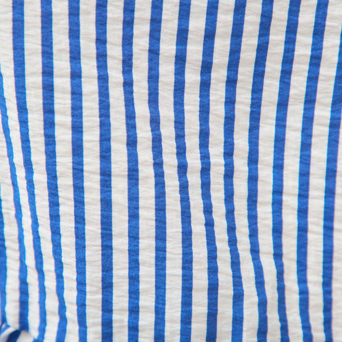 Top droit manches courtes bleu electrique femme