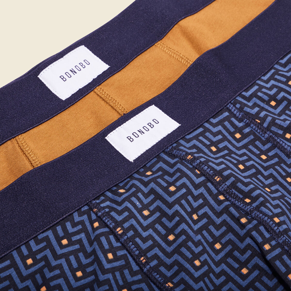 Lot 2 boxers marron homme