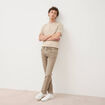 Jeans straight longueur 32 denim denim beige homme