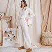 Pantalon large denim blanc femme