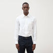 Chemise manches longues col am&eacute;ricain blanc homme